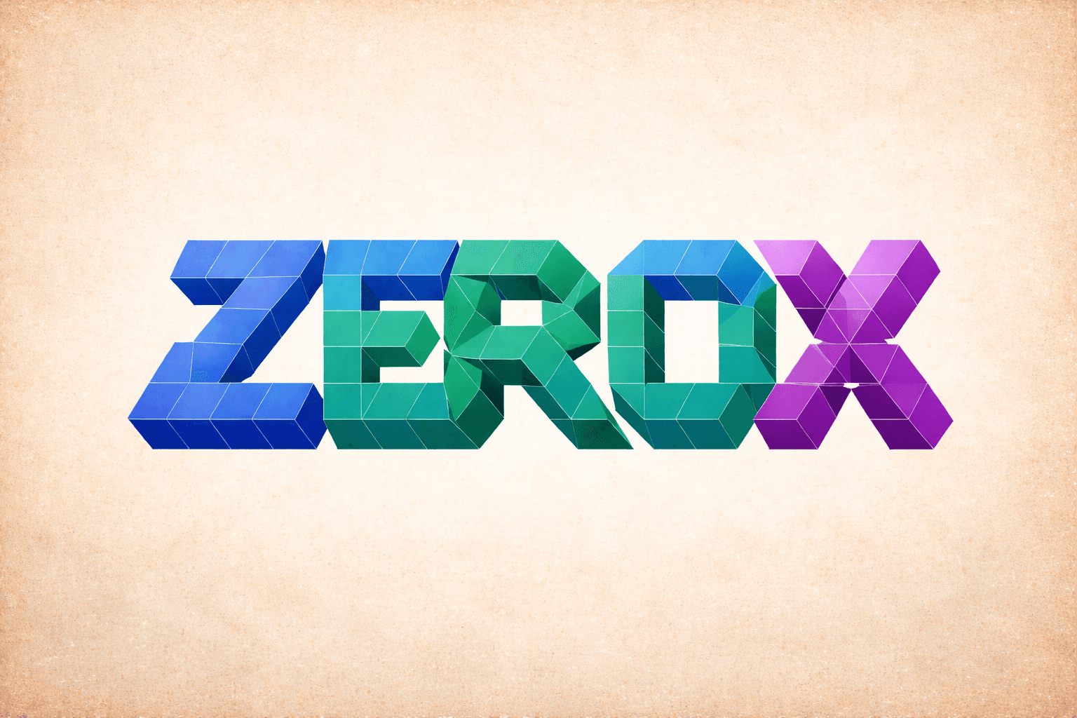 Mascota ZEROX, tucán en estilo halftone